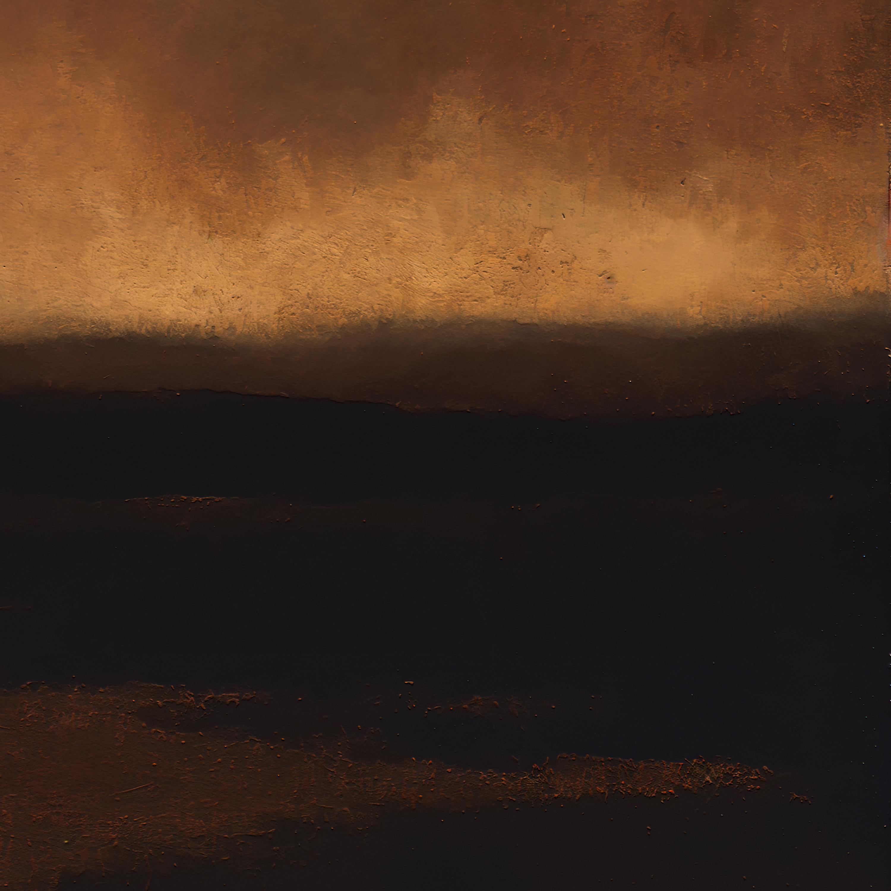 Dark Abstract Landscape Print, Moody Brown Black Oil Painting Poster ...