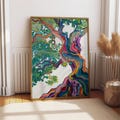 Rainbow Tree Wall Art Print, Colorful Nature Poster, Abstract Botanical Artwork, Vibrant Contemporary Home Decor, Modern Tree Illustration product logo