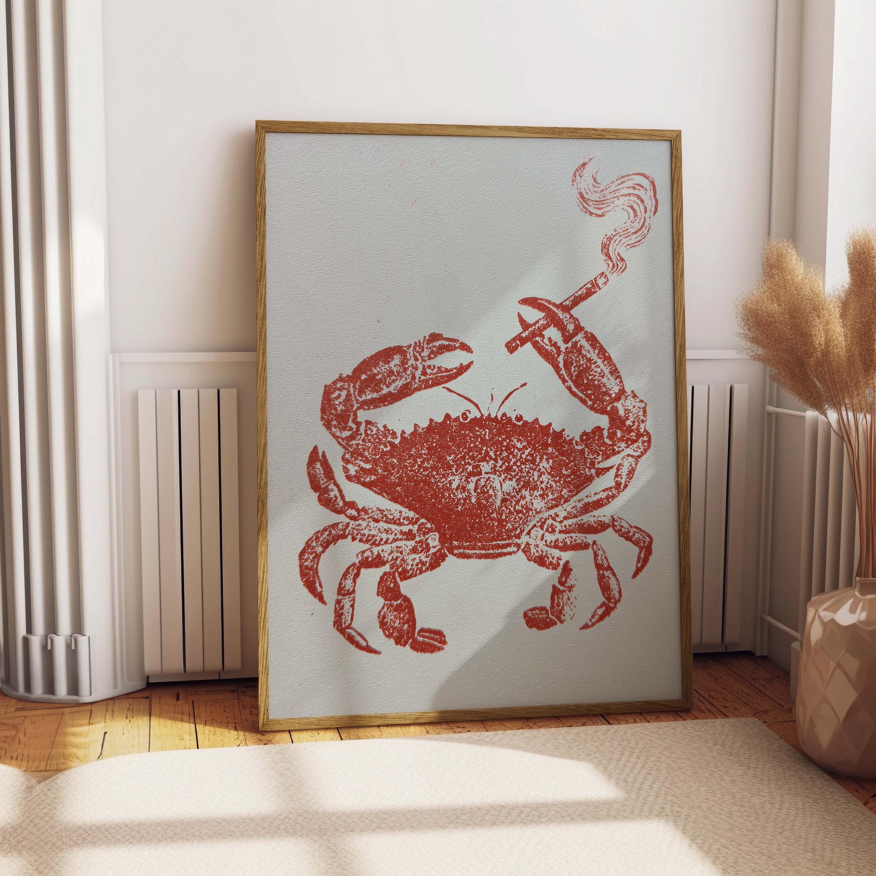 crab smoking a cigarette Crab Smoking