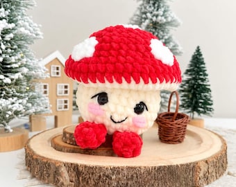Dottie the Mushroom Crochet Pattern , Beginner Friendly Amigurumi Pattern , Pop It Mushroom Plush , Digital PDF
