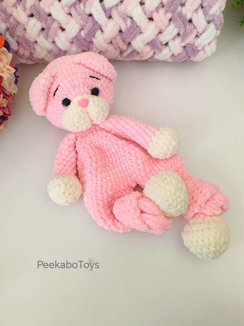 Snuggler Crochet Pattern/Amigurumi Bear Snuggler/ Crochet Pattern Bear/ Easy Bear snuggler/Comforter Bear/Lovey Bear Amigurumi zdjęcie 4