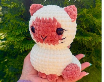 Katze Häkelanleitung , Niedriges Kätzchen Plüschtier , Süße Kleine Katze Häkelanleitung , Amigurumi Katzenanleitung , Easy Pattern