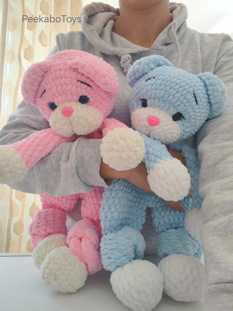 Snuggler Crochet Pattern/Amigurumi Bear Snuggler/ Crochet Pattern Bear/ Easy Bear snuggler/Comforter Bear/Lovey Bear Amigurumi zdjęcie 3