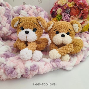 Bear snuggler Amigurumi/ Plushie snuggler bear/Crochet Pattern Bear/Plushie Amigurumi/Small Snuggler Bear/ Little snuggie bear/Lovey plushie zdjęcie 2