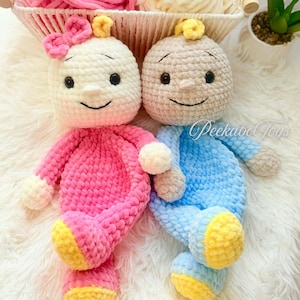 Baby Doll Snuggler Crochet Pattern , No Sew Amigurumi Lovey , Easy Crochet Pattern , No Sew Amigurumi Pattern , Comforter Crochet Pattern