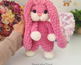 Kleine Snugy Bunny/Amigurumi Bunny/haakpatroon/Amigurumi Snuggler/gehaakte Snuggler