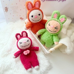 Bundle Labubu , Classic Labubu , Labubu Snuggler , Crochet Pattern , Discount Bundle , Low Sew Labubu Crochet Pattern , Amigurumi Labubu