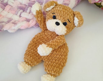 Bear snuggler Amigurumi/ Plushie snuggler bear/Crochet Pattern Bear/Plushie Amigurumi/Small Snuggler Bear/ Little snuggie bear/Lovey plushie