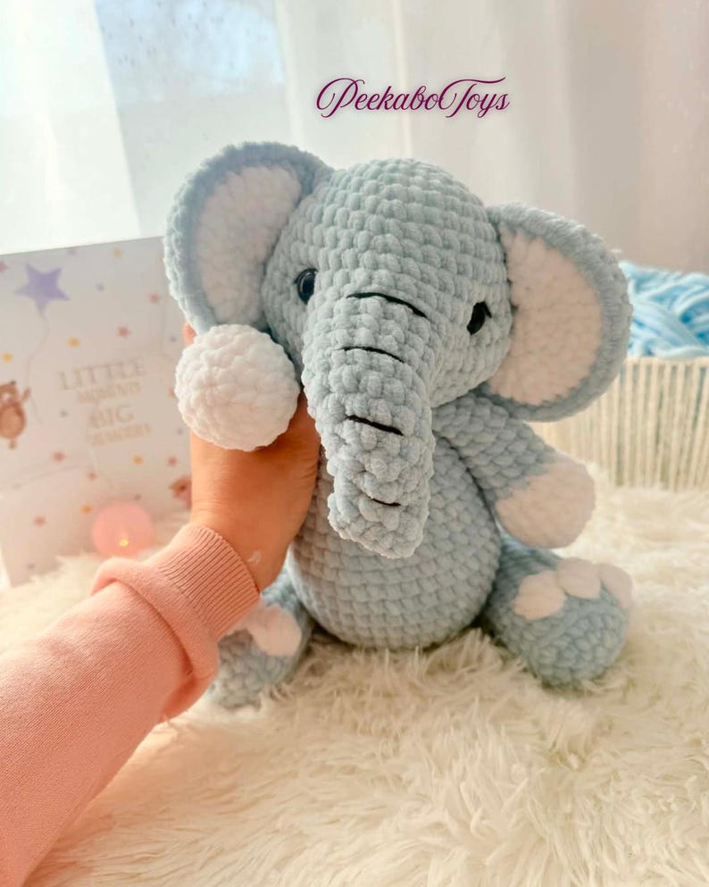 Ellie the Elephant , Crochet Pattern , Amigurumi Elephant , Animal ...