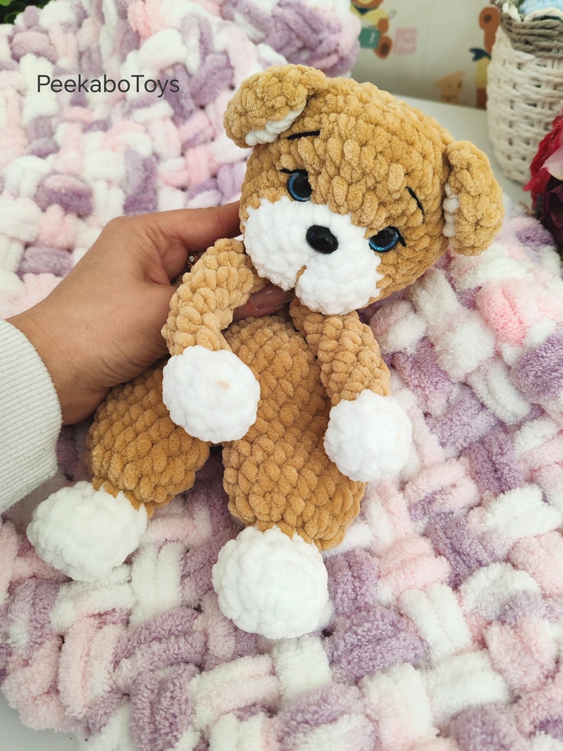 Bear snuggler Amigurumi/ Plushie snuggler bear/Crochet Pattern Bear/Plushie Amigurumi/Small Snuggler Bear/ Little snuggie bear/Lovey plushie zdjęcie 6