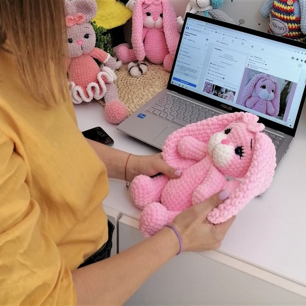 Crochet Pattern Bunny, Crochet Bunny pattern, Stuffed toy pattern, Bunny toy, Crochet bunny tutorial, plush toys, plush bunny pattern