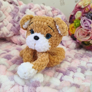 Bear snuggler Amigurumi/ Plushie snuggler bear/Crochet Pattern Bear/Plushie Amigurumi/Small Snuggler Bear/ Little snuggie bear/Lovey plushie zdjęcie 10