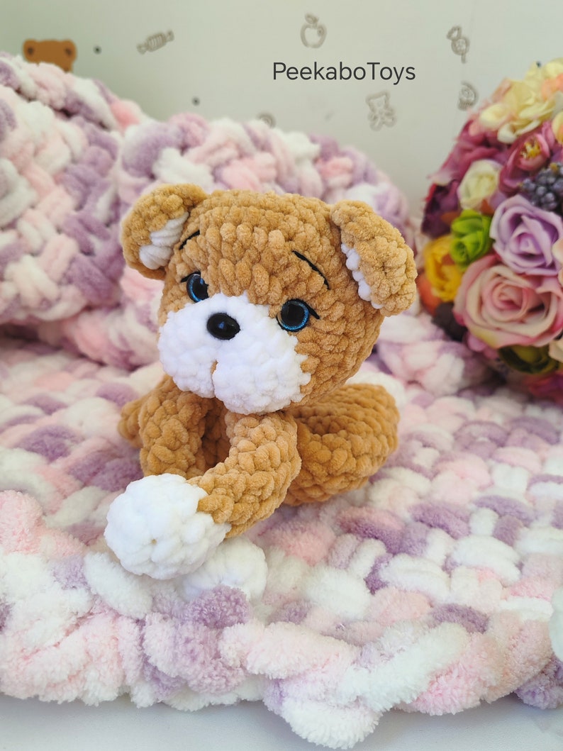 Bear snuggler Amigurumi/ Plushie snuggler bear/Crochet Pattern Bear/Plushie Amigurumi/Small Snuggler Bear/ Little snuggie bear/Lovey plushie zdjęcie 10