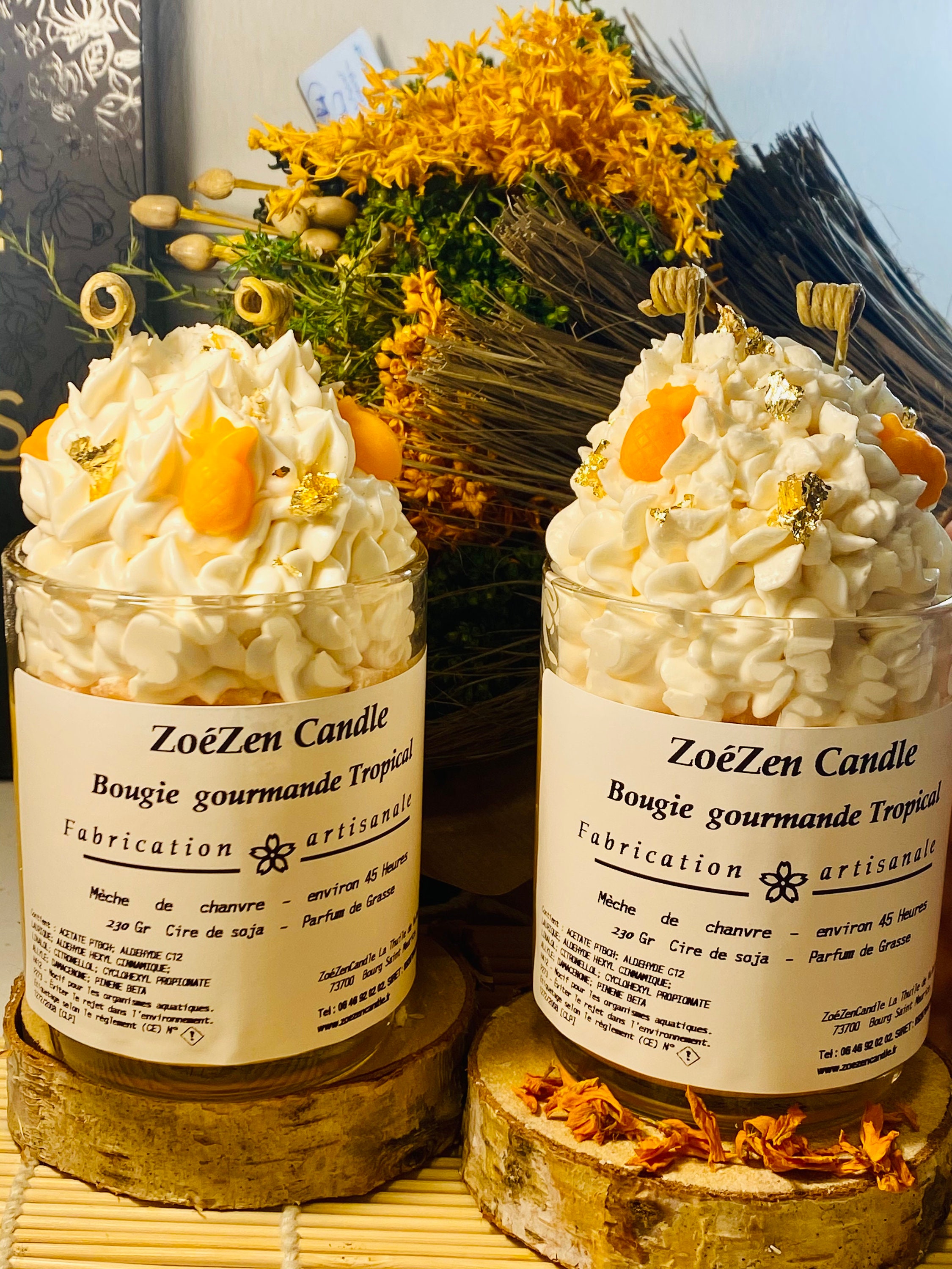 Bougie Gourmande Tropical - Bougie Décoration Artisanale