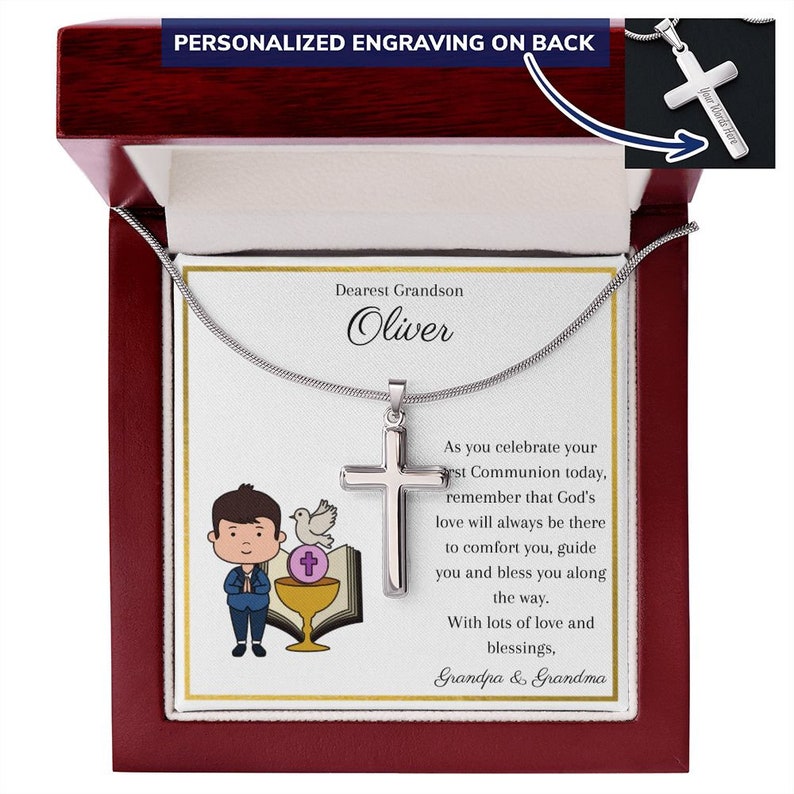 First Holy Communion Gifts for Boy, Communion Gifts Boy, Personalized