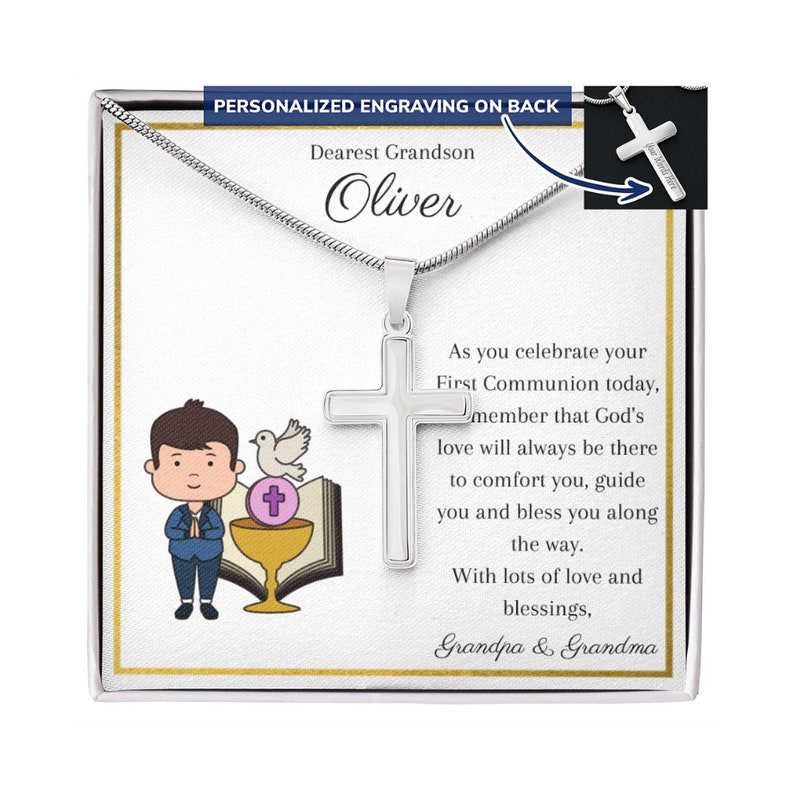 First Holy Communion Gifts for Boy, Communion Gifts Boy, Personalized
