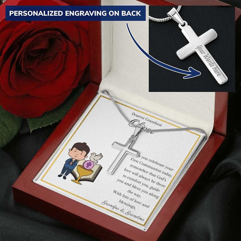 First Holy Communion Gifts for Boy, Communion Gifts Boy, Personalized