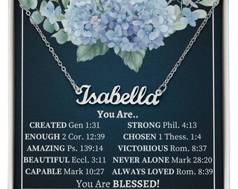 You Are Inspiration, Bible Verse Gift, Inspirational Quote Gifts, Custom Inspiration Necklace, You are beautiful Necklace, Christian Gifts