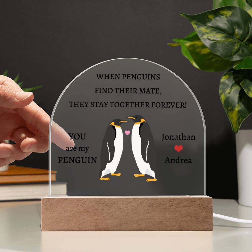 Domed Acrylic Plaque You Are My Penguin Gift for Boyfriend - Etsy