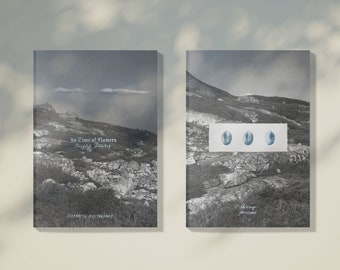 The "In Time of Flowers" Armenian Proverbs photo book/zine with cyanotypes and graphite drawings by Elizabeth Trefney; A5 cyanotype book