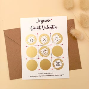 Faire-part de grossesse à son mari pour la Saint-Valentin, carte à gratter grands-parents, faire-part de bébé surprise, surprise de bébé pour mari