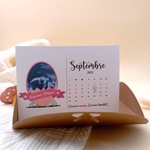 Carte de calendrier d'oeufs d'annonce de grossesse de Pâques avec image échographique pour la famille, le mari, la soeur, le frère, l'oncle, la tante, les grands-parents