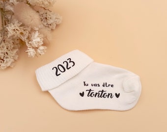 Tu Seras Tonton, Annonce Grossesse à Tonton, Cadeau Idéal Pour Une Annonce Grossesse Surprise, Futur Tonton, Tu Deviens Tonton, Chaussettes