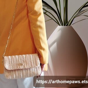 Royal salmon handbag, very elegant