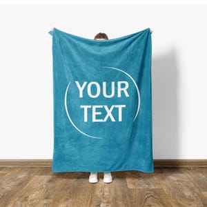 Manta con texto personalizado, regalo de inauguración de la casa, regalo para un nuevo hogar imagen 3