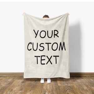 Manta con texto personalizado, regalo de inauguración de la casa, regalo para un nuevo hogar imagen 2