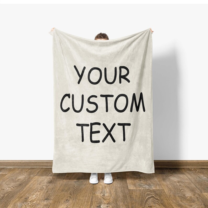 Manta con texto personalizado, regalo de inauguración de la casa, regalo para un nuevo hogar imagen 2