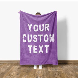 Manta con texto personalizado, regalo de inauguración de la casa, regalo para un nuevo hogar imagen 7