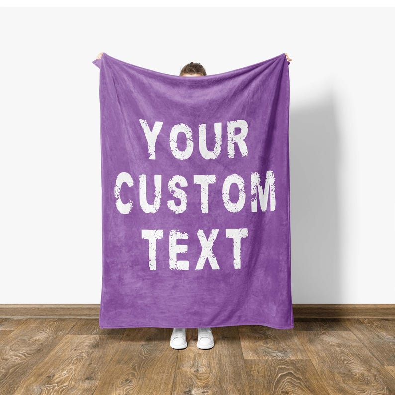 Manta con texto personalizado, regalo de inauguración de la casa, regalo para un nuevo hogar imagen 7