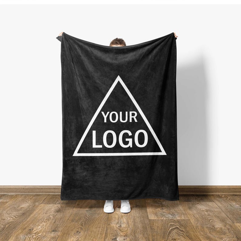 Custom Logo Blanket: Corporate Gift, Minky or Sherpa image 6