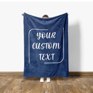 Manta con texto personalizado, regalo de inauguración de la casa, regalo para un nuevo hogar imagen 5