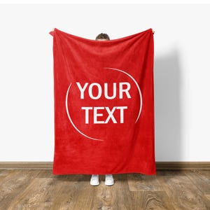Manta con texto personalizado, regalo de inauguración de la casa, regalo para un nuevo hogar imagen 4