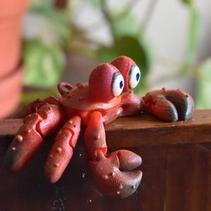 Articulated Crab Keychain  print in place – 3D Printable Fidget Toy | Cute Ocean Animal Model