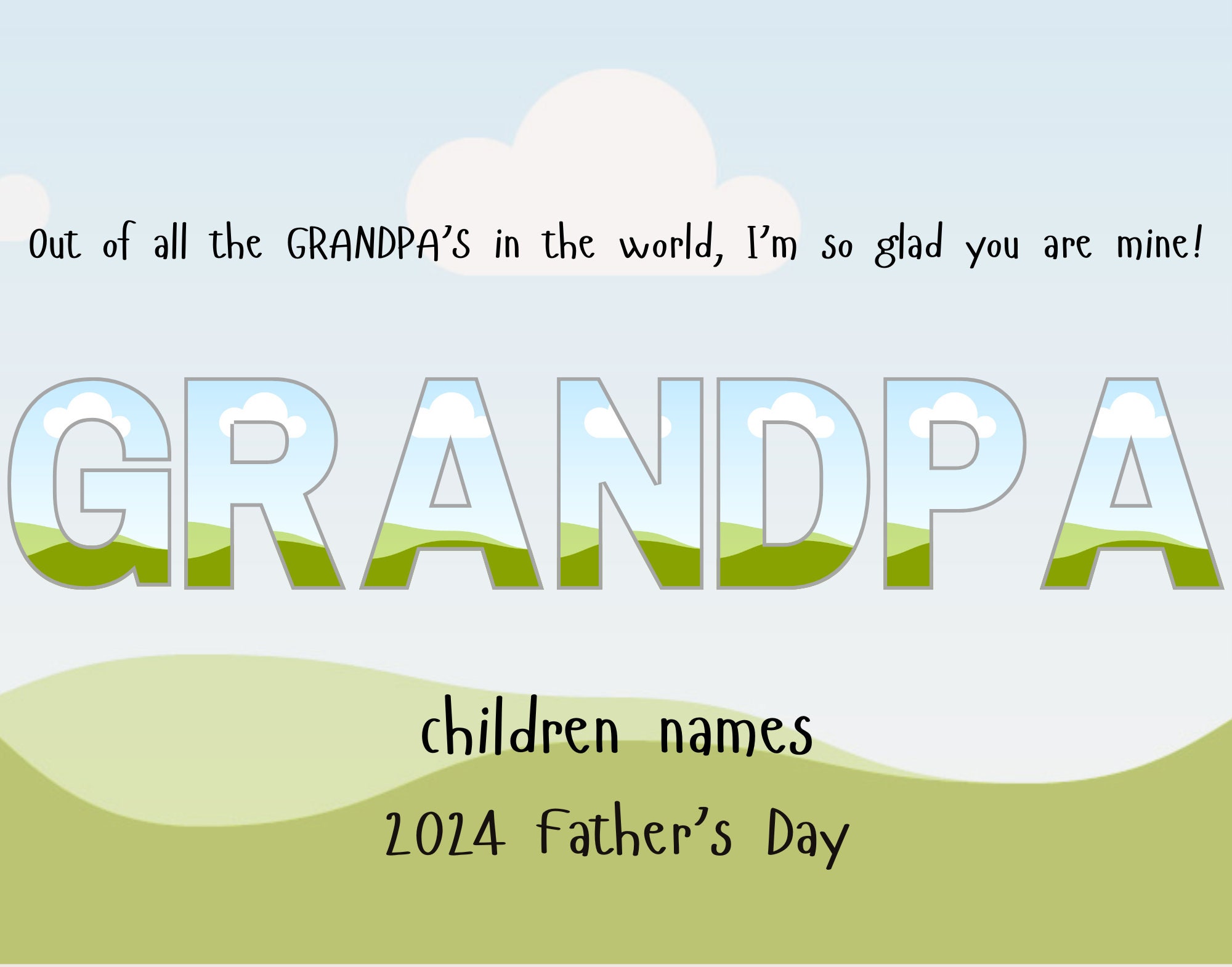 Editable Dad Frames Canva Templates Personalized Father's Day Gift ...