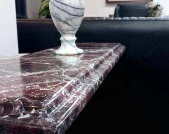 Rosso Levanto Marble Console Tabletop: 32" Natural Stone Dresser