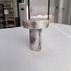 Natural Marble Wall Hook: Jewelry, Purse & Accessory Hanger AIZONAI GRAY