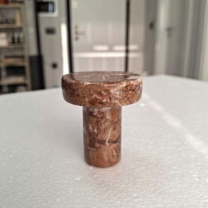 Natural Marble Wall Hook: Jewelry, Purse & Accessory Hanger AEGEAN ROSE