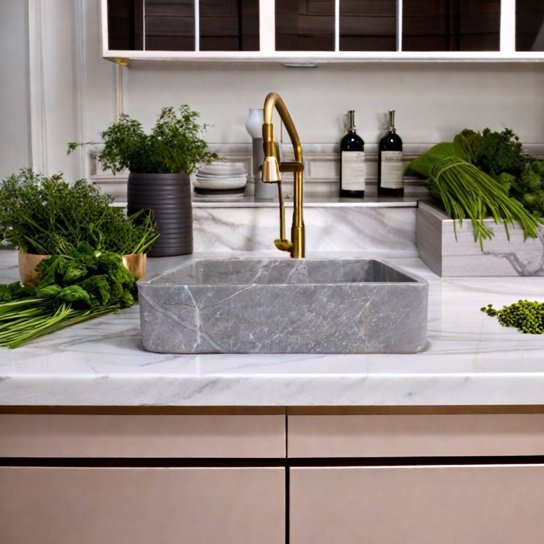 marble♡ Amazon.com: NIXCON Bathroom Vanity Wash Vessel Sink Above