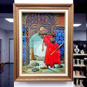 3D Tortoise Trainer, 3D Paper relief painting, 24x32in (60x80cm)