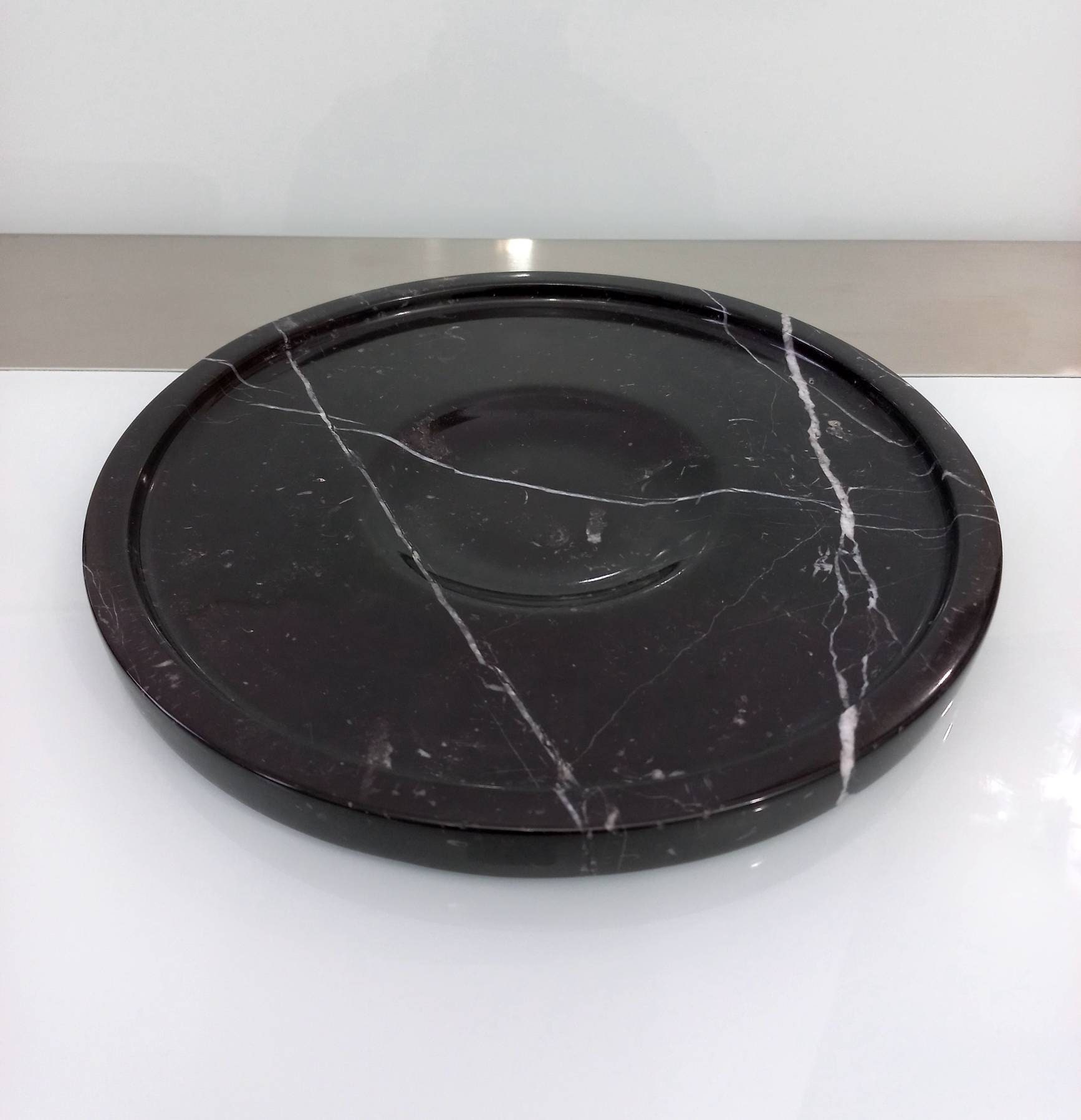 10 Marble Serving Platter Natural Black Marble Platter Etsy