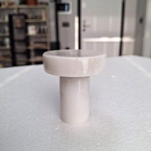 Natural Marble Wall Hook: Jewelry, Purse & Accessory Hanger AFYON WHITE