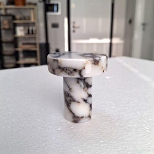 Natural Marble Wall Hook: Jewelry, Purse & Accessory Hanger CALACATTA VIOLA