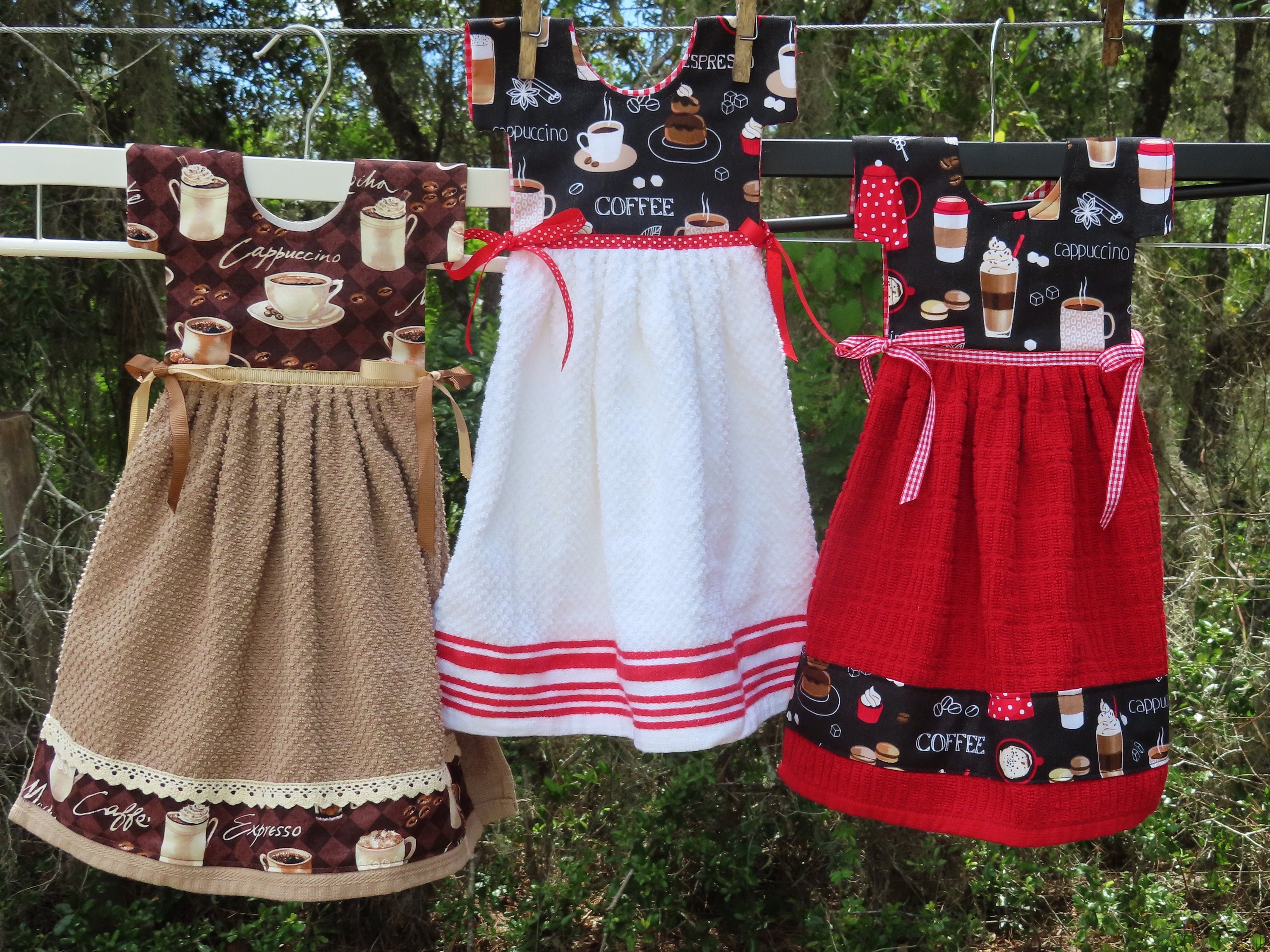 Coffee themed sale dish towels
