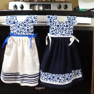 cute hanging dish towel dress pattern Sew a Kitchen Towel Dress