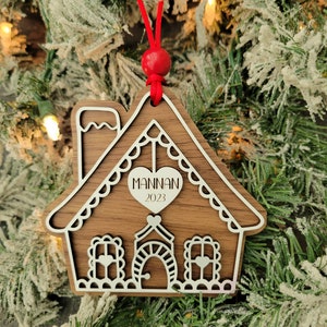 Personalized Gingerbread House Ornament