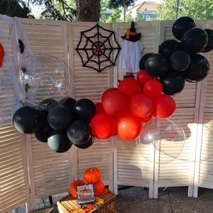 Helloween Balloons Party Bloody Red Arch